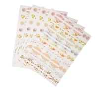 Étiquette de Bouteille d'Huile Essentielle - 4 Feuilles Autocollants Ovales et Ronds pour Bouteilles Vides et Parfums