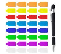 Étiquette De Câble De 32 Pièces, 1 Stylo De Marquage Noir, Étiquette Multicolore Auto-Adhésive, Étiquette De Câble Réutilisable, Accessoires De Marquage Créatifs