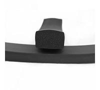 Étiquette de caoutchouc en silicone carré, Joint carré en mousse de caoutchouc noir, 1 m, 2-10 mm x 4-50 mm(8 * 50)