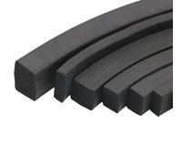 Étiquette de caoutchouc en silicone carré, Joint d'étanchéité carré en mousse de caoutchouc EPDM, longueur 1 m, for porte d'armoire, noir, plusieurs tailles(3x10mm)