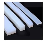 Étiquette de caoutchouc en silicone carré, Joint d'étanchéité en caoutchouc de silicone blanc, 1 mètre, plusieurs tailles(16x16mm)
