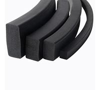 Étiquette de caoutchouc en silicone carré, Joint d'étanchéité en mousse de caoutchouc EPDM noir, plusieurs tailles, 1 m(2 * 20)