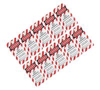 Étiquette de Consignation, Paquet de 10 Étiquette de Consignation Étiquette en PVC, pour Verrouiller les Appareils électriques Hors Service, pour les Usines Industrielles et