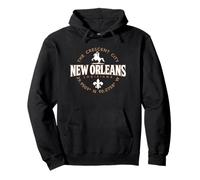 Étiquette de coordonnées New Orleans Louisiana The Crescent City Sweat à Capuche