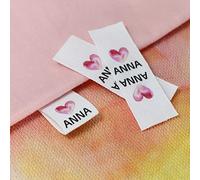 Étiquette de couture personnalisée, étiquettes de couture personnalisées en coton pour articles faits à la main(pliées, identiques des deux côtés)