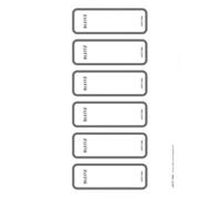 Étiquette de dos de classeur, courte/étroite, inscriptible sur PC, 60 pièces, gris LEITZ