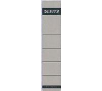 Leitz Étiquettes Self Adhesive pour Classeurs à Levier Couverture Papier et Dos 50 mm, Étroit, Court, 39 x 192 mm, Papier, 16430085, Gris, Lot de 10 Étiquettes
