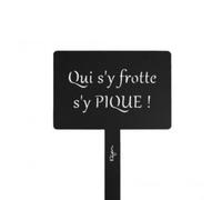 Étiquette de jardin à planter avec citation - noir