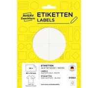 Étiquette de nom, 80x54 mm, enlevable, blanc