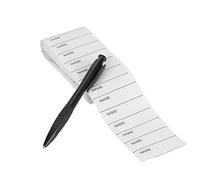 Étiquette de nom，Jectse 200Pcs nom étiquette Blanche Couture tissée Étiquette de nom tissée étiquette de vêtement personnalisée étiquette de vêtement tissée