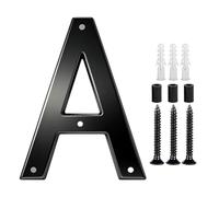 Étiquette de porte avec vis - Numéros modernes - En acrylique - Maison flottante pour l'extérieur - Adresse moderne