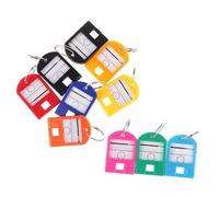 Étiquette De Porte-clés Colorée, 100 Pièces Pour Hôtels | Nom D'identification Adresse De La Pièce Numéro De TEL Marqueur Bagage Avec Anneau Fendu(Multicolor)