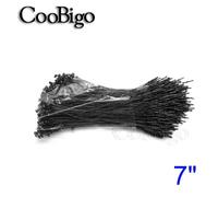 Étiquette De Sécurité À Goupille À Pression De Verrouillage À Boucle,Attache D'étiquette,Accessoires De Vêtements En Déclin,Plastique Transparent,Noir Et Blanc,3 "",5"",7/9 "",1000 - Type 7inch Black