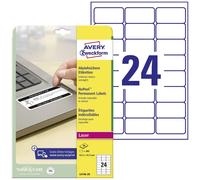 Etiquette de sécurité Avery-Zweckform L6146-20 63.5 x 33.9 mm film de polyester