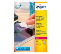 Etiquette de sécurité laser 45,7 x 21,2 mm Avery L6113-20 blanche - Pochette de 960