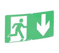 Etiquette de signalisation d'évacuation