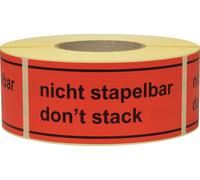 Étiquette de signalisation Non empilable L.145 mm,l.70mm rouge 1000 pcs/rouleau TRANSPAK