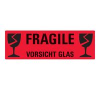 étiquette de signalisation 'Vorsicht Glas',