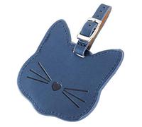 Étiquette de valise avec sangle pour chat, porte-nom, Brown | de bagages de; Nom Adresse Titulaire Identifiant Étiquette; Étiquette de valise en cuir avec