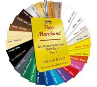 Étiquette de valise, bagage, sac à dos personnalisée en acrylique gravé - 27 couleurs - Résistant à l’eau et aux UV - Attache PVC incluse - pour voyage en avion, enfant …