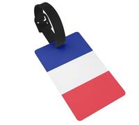 Étiquette de valise imprimée drapeau français amusante pour bagage croisière, accessoires de voyage