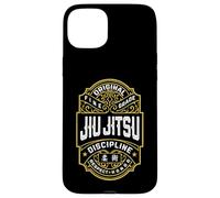Étiquette de Whisky Vintage Jiu Jitsu Grappling BJJ MMA Fighter Coque pour iPhone 15 Plus