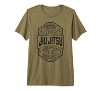 Étiquette de Whisky Vintage Jiu Jitsu Grappling BJJ MMA Fighter T-Shirt Haut de Gamme