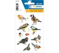 Herma Étiquettes décoratives Décor Aquarelle Oiseaux – 3 planches (1 paquet)