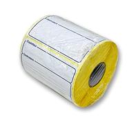 Etiquette d'expédition en rouleau de 1000 étiquettes avec Mention "expéditeur/destinataire" imprimée en bleu Adhésif permanent fort - étiquette d'expédition manuelle - Format étiquette: 12 x 8 cm