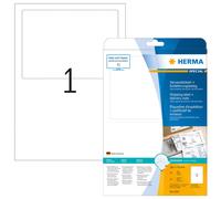 Étiquette d'expédition+reçu de livraison A4 blanc 182x130 mm papier mat opaque 25 pcs.