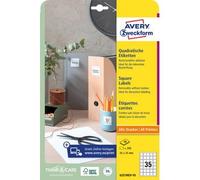 Etiquette d'identification, 35 x 35mm, blanc