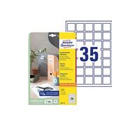 Etiquette d'identification, 35 x 35mm, blanc