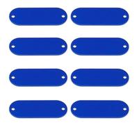 Étiquette D'identification Anti-perte Pour Animaux De Compagnie, 100 Pièces, En Aluminium Vierge, Nom De Chien, Chat, Numéro De Téléphone, Pendentif Gravé, DIY, Vente En Gros,BLEU A,45X12X1MM