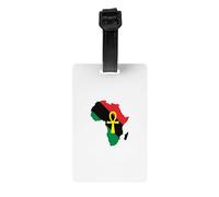 Étiquette d'identification de bagage africaine Ankh, carte d'effets personnels, d'identification de nom, de sac de voyage
