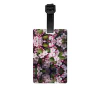 Étiquette d'identification de bagage de voyage imprimée Nice Plum Blossoms - 8,4 x 5,3 cm - Étiquette d'identification de bagage pour bagages enregistrés par les compagnies aériennes