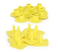 Étiquette d'oreille d'animal de chèvre, mouton, cochon, bétail, fournitures d'élevage de ferme, 10 pièces (Type de cochon)