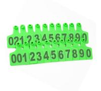 Étiquette d'oreille pour animaux d'élevage, Livestock Ear Tags Plastic Multicolor Multiple Sizes 100 Pcs No. 001-500(Green,6 * 7.5cm (2.36 * 2.95in) 401-500)