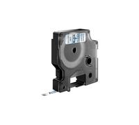 Étiquette DYMO D1 Standard 6mm x 7m Noir sur Transparent Polyester pour LabelManager/LabelWriter 450 DUO, Résistante UV et Eau, Température -18°C à 90°C