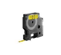 Étiquette DYMO D1 Standard Noir sur Jaune 6mm x 7m Polyester, Température -18°C à 90°C, Compatible LabelManager/LabelWriter 450 DUO