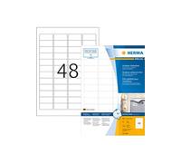 Herma Étiquettes plastique 9536 – 45,7×21,2 mm film mat blanc, fixation extra-forte, 1920 pcs