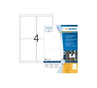 Herma 9539 Etiquette plastique 99.1 x 139 mm film, mat blanc 160 pc(s) fixation extra-forte imprimante laser, imprimante laser couleur, photocopieuse,