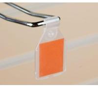 Étiquette Euro Crochet Prix Epos Ticket Supports - en plastique transparent, claire, 25mm Wide x 27mm High