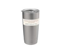 Étiquette Gobelet isotherme en acier inoxydable double paroi