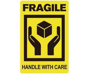 Étiquette 'HANDLE WITH CARE / FRAGILE'