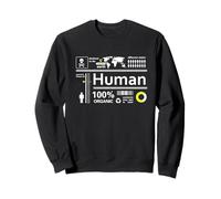 étiquette Humaine infographie Humaine Terre Save Planet Sweatshirt