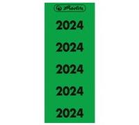 Etiquette imprimée pour classeur année 2024, vert