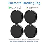 Étiquette intelligente pour Apple Find My ou Google Find Hub, traceur Bluetooth, traqueur de localisation Compatible Android IOS pour voitures d'animaux domestiques 1pack-Black