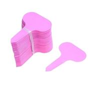 Etiquette Jardin Étiquettes de jardin, classification des plantes, tri, panneau, étiquette, billet, plaque d'écriture en plastique, fiche, carte colorée(Pink,100pcs)