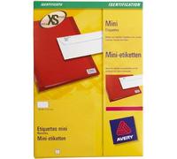 Avery White Mini Label - Inkjet - J8654 Blanc