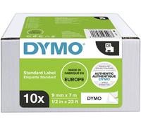 Dymo Étiquettes autocollantes D1 – 9 mm x 7 m noir sur blanc – LabelManager – 10 étiquettes